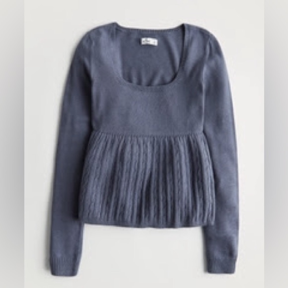 Hollister Babydoll Cable Knit Sweater